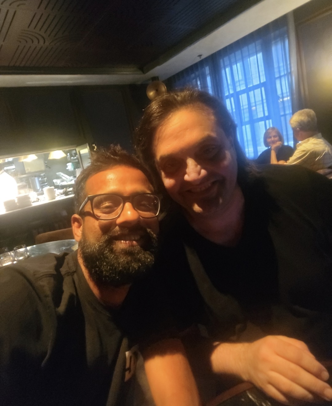 Byte Digital with a client at a restaurant